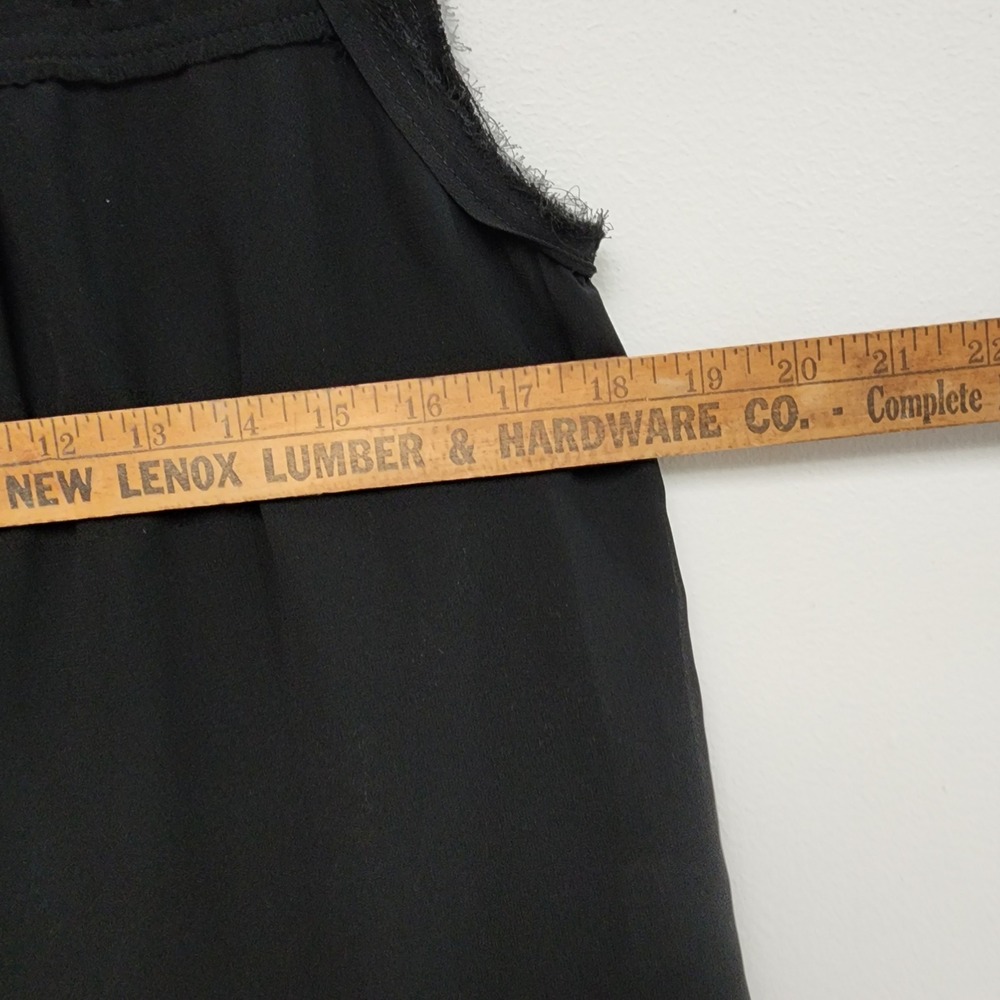 The Korner Black Sleeveless Lattice Cutout Yoke Blouse Top‎ 5118121 XL - Picture 7 of 8